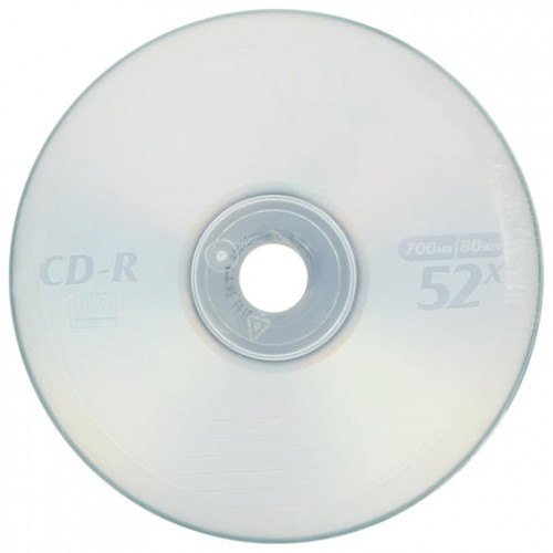 Диски CD-R VS 700 Mb 52x, КОМПЛЕКТ 50 шт., Bulk, VSCDRB5001