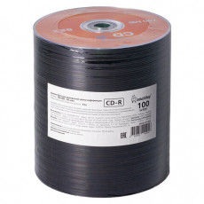Диск CD-R SMARTBUY, 700 Мб, 52x, Bulk (упаковка на шпиле), КОМПЛЕКТ 100 шт., SBCD-R100S