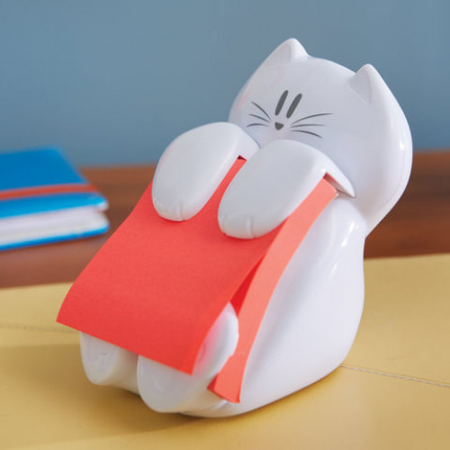 Диспенсер для Z-блоков (стикеров) POST-IT Кот + Z-блок в комплекте 76х76 мм, 100 л., CAT-330