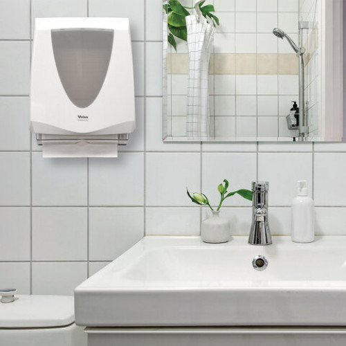 Диспенсер для полотенец листовых VEIRO Professional (H2/H3) Prima, V/Z/W-сложения, белый
