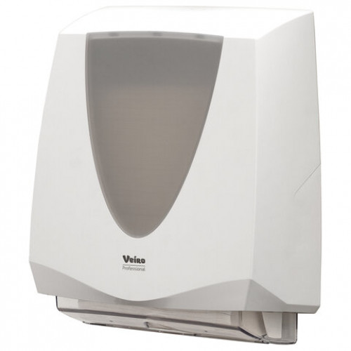 Диспенсер для полотенец листовых VEIRO Professional (H2/H3) Prima, V/Z/W-сложения, белый