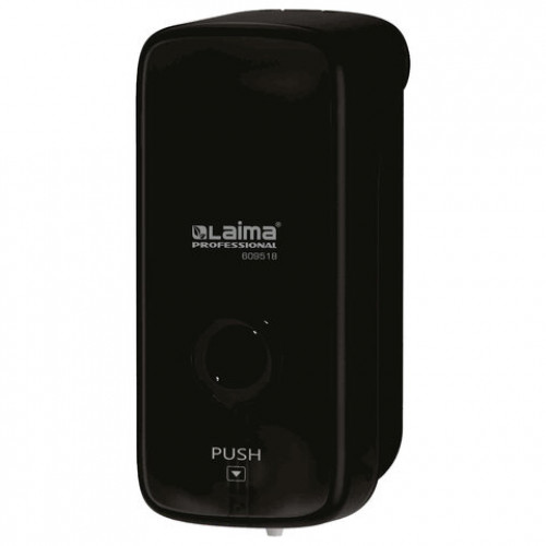 Дозатор для жидкого мыла LAIMA PROFESSIONAL PREMIUM BLACK, НАЛИВНОЙ, 0,5 л, черный, ABS-пластик, 609518