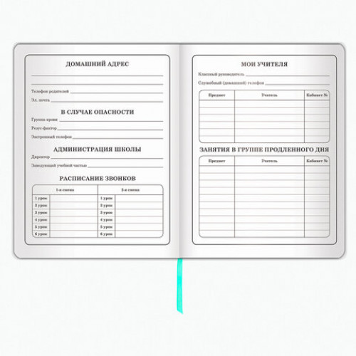 Дневник 1-4 класс 48 л., обложка кожзам (гибкая), печать, фольга, ЮНЛАНДИЯ, ФЛАМИНГО, 105932