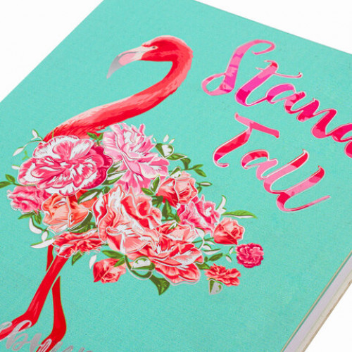 Дневник 1-4 класс 48 л., обложка кожзам (гибкая), печать, фольга, ЮНЛАНДИЯ, ФЛАМИНГО, 105932