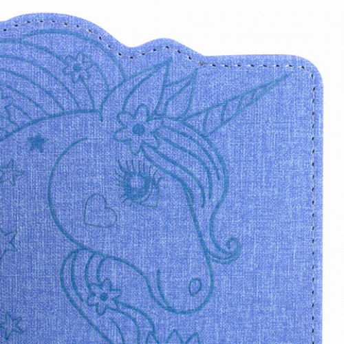 Дневник 1-4 класс 48 л., обложка кожзам (твердая) с фигурным краем, ЮНЛАНДИЯ, ЕДИНОРОГ, 105950