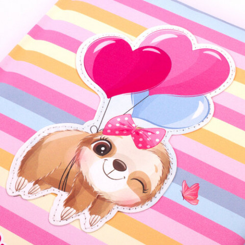 Дневник 1-4 класс 48 л., обложка кожзам (твердая), печать, аппликация, ЮНЛАНДИЯ, ПУШИСТИК, 105935