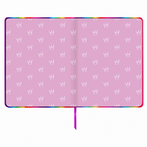 Дневник 1-11 класс 48 л., обложка кожзам (твердая), фольга, ЮНЛАНДИЯ, РАДУЖНЫЙ, 105951