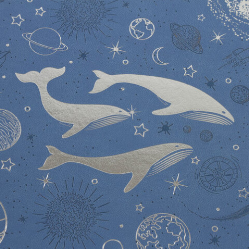 Дневник 1-11 класс 48 л., обложка кожзам (гибкая), термотиснение, фольга, BRAUBERG, КИТЫ, 105971