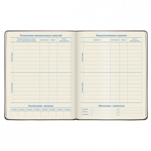 Дневник 1-11 класс 48 л., обложка кожзам (гибкая), термотиснение, BRAUBERG ORIGINAL, красный, 105964