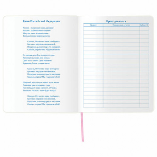 Дневник 1-11 класс 48 л., обложка кожзам (гибкая), термотиснение, фольга, BRAUBERG, ФЛАМИНГО, 105970