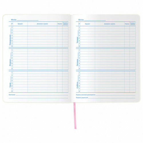 Дневник 1-11 класс 48 л., обложка кожзам (гибкая), термотиснение, фольга, BRAUBERG, ФЛАМИНГО, 105970