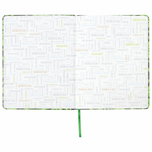 Дневник 1-11 класс 48 л., обложка кожзам (твердая), флуоресцентный, BRAUBERG, УЗОР, 105981