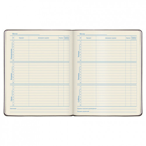 Дневник 1-11 класс 48 л., обложка кожзам (гибкая), термотиснение, BRAUBERG ORIGINAL, красный, 105964