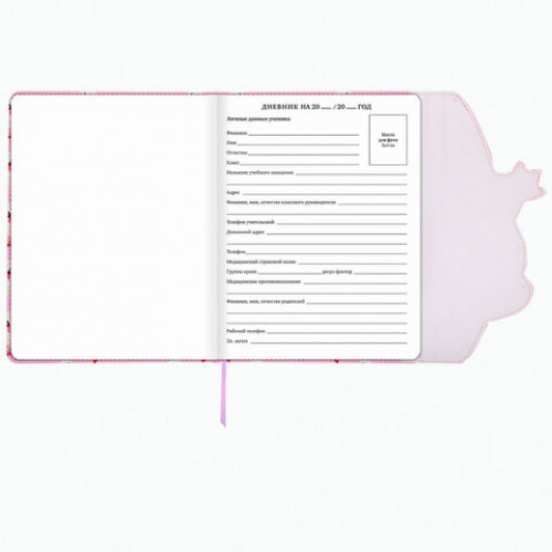 Дневник 1-11 класс 48 л., обложка кожзам (твердая), магнитный клапан, ЮНЛАНДИЯ, ЛЕБЕДЬ, 105953