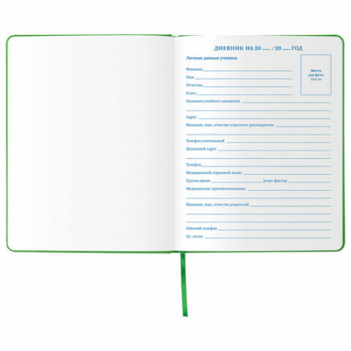 Дневник 1-11 класс 48 л., обложка кожзам (твердая), фольга, BRAUBERG HOLIDAY, ЕДИНОРОГ, 105984