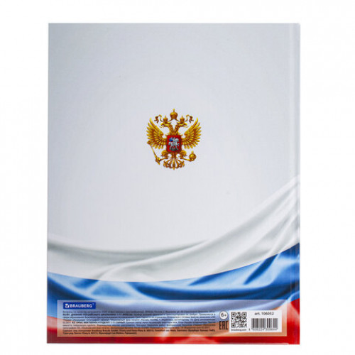 Дневник 1-11 класс 40 л., твердый, BRAUBERG, ламинация, цветная печать, РОССИЙСКОГО ШКОЛЬНИКА-4, 106052