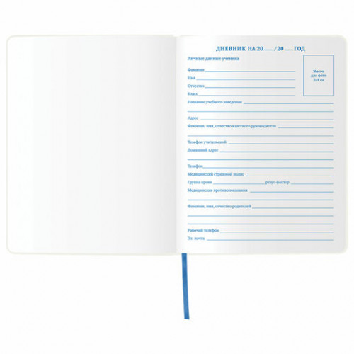 Дневник 1-11 класс 48 л., обложка кожзам (гибкая), термотиснение, фольга, BRAUBERG, КИТЫ, 105971