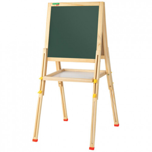 Мольберт растущий для мела/магнитно-маркерный 38х37 см, BRAUBERG KIDS, максимальная высота 106 см, 238148