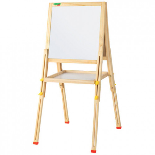 Мольберт растущий для мела/магнитно-маркерный 38х37 см, BRAUBERG KIDS, максимальная высота 106 см, 238148