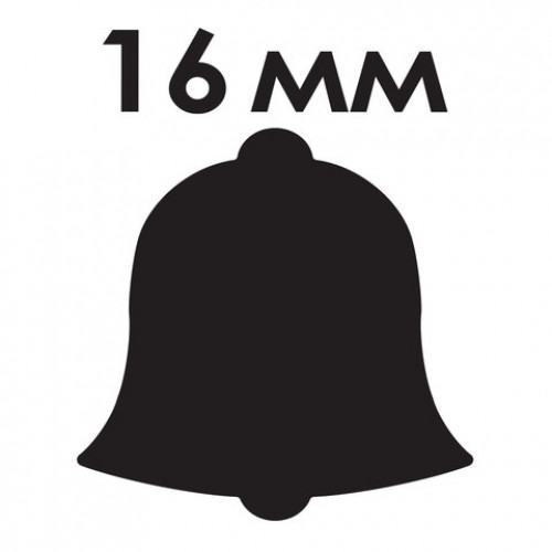 Дырокол фигурный Колокольчик, диаметр вырезной фигуры 16 мм, ОСТРОВ СОКРОВИЩ, 227157
