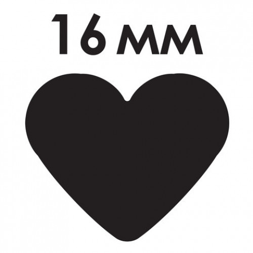Дырокол фигурный Сердце, диаметр вырезной фигуры 16 мм, ОСТРОВ СОКРОВИЩ, 227148