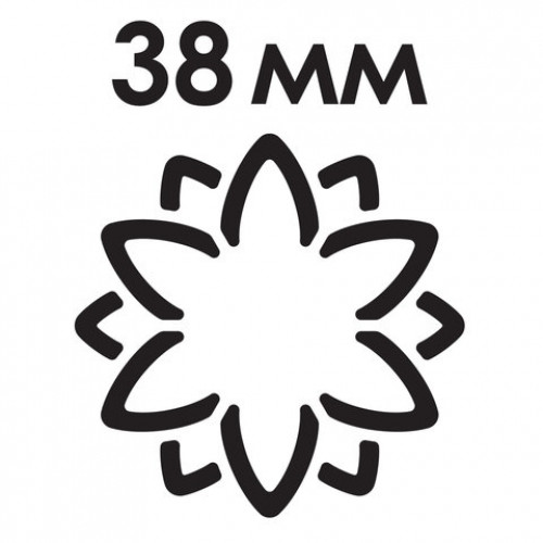 Дырокол фигурный 3D Цветок, диаметр вырезной фигуры 38 мм, ОСТРОВ СОКРОВИЩ, 227178