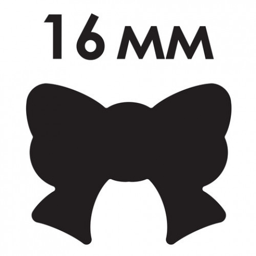 Дырокол фигурный Бантик, диаметр вырезной фигуры 16 мм, ОСТРОВ СОКРОВИЩ, 227150