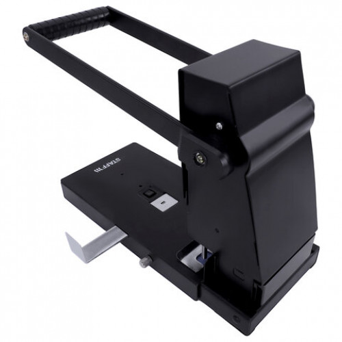 Дырокол металлический МОЩНЫЙ STAFF Heavy duty ECO, до 300 листов, черный, 274242