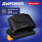 Дырокол BRAUBERG SUPER, до 20 листов, черный, 272742