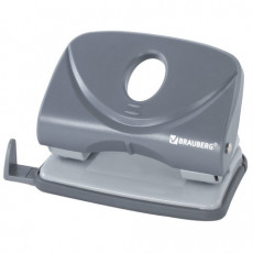 Дырокол BRAUBERG Original, до 20 листов, серый, 222541