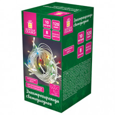 Электрогирлянда-нить комнатная Pastel, 10 м, 120 LED, мультицветная, 220 V, контроллер, ЗОЛОТАЯ СКАЗКА, 592472