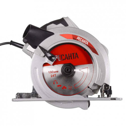 Пила циркулярная, 1800 Вт, 5500 оборотов/мин, диск 190 мм х 20 мм, РЕСАНТА ДП-190/1800, 75/11/2