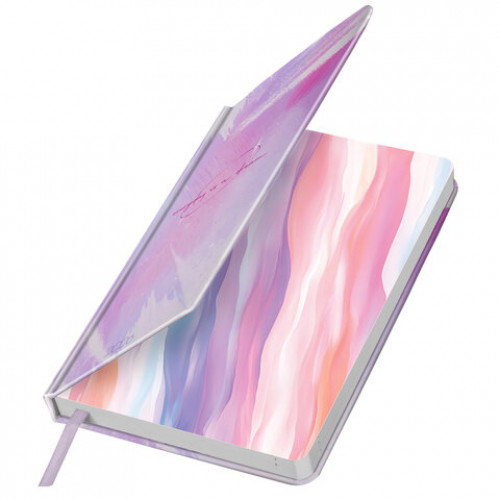 Ежедневник датированный 2026 А5 138x213 мм, BRAUBERG Vista, под кожу твердый, Pastel, 117458