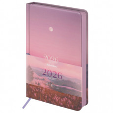 Ежедневник датированный 2026 А5 138x213 мм, BRAUBERG Vista, под кожу твердый, Serenity, 117459 Ежедневник датированный 2026 А5 138x213 мм, BRAUBERG Vista, под кожу твердый, Serenity, 117459