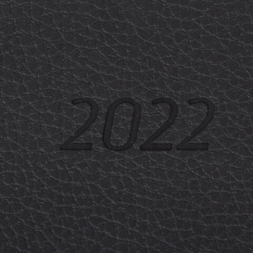 Ежедневник датированный 2022 А5 138x213 мм BRAUBERG Stylish, под кожу, черный, 112788