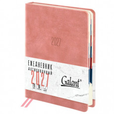 Ежедневник датированный 2027, B6, 125х173 мм, GALANT Vivid, под кожу, розовый, 117862 Ежедневник датированный 2027, B6, 125х173 мм, GALANT Vivid, под кожу, розовый, 117862