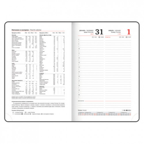 Ежедневник датированный 2026 А5 138x213 мм, BRAUBERG Vista, под кожу твердый, Pastel, 117458