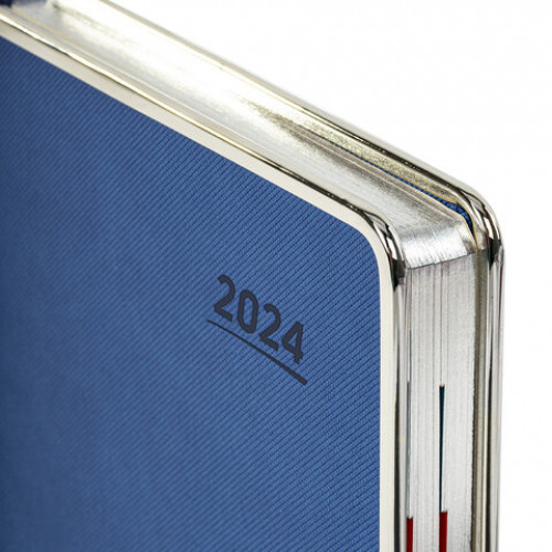 Ежедневник датированный 2024 А5 148х218 мм GALANT Infinity, под кожу, синий, 114768