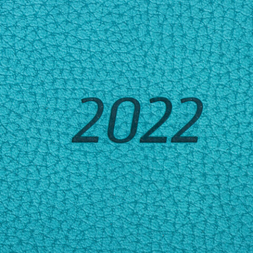 Ежедневник датированный 2022 А5 138x213 мм BRAUBERG Stylish, под кожу, бирюзовый, 112789