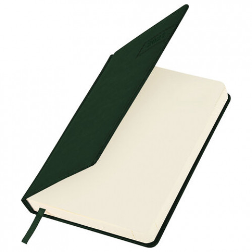 Ежедневник датированный 2027, А5, 138x213 мм, BRAUBERG Imperial, под кожу, темно-зеленый, 117910