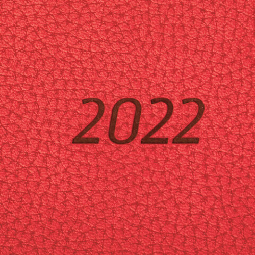 Ежедневник датированный 2022 А5 138x213 мм BRAUBERG Stylish, под кожу, красный, 112794