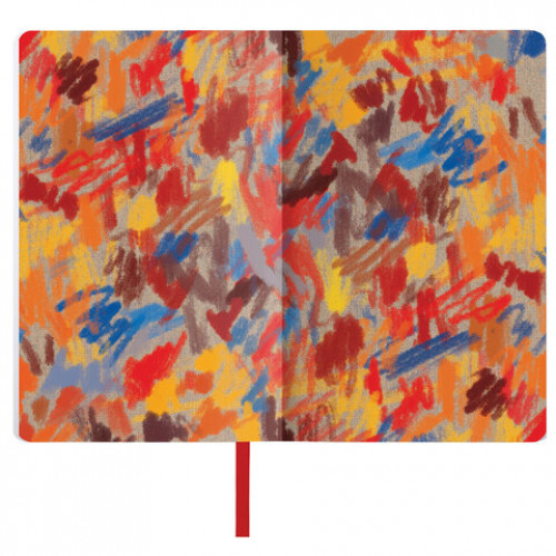 Ежедневник недатированный А5 (138х213 мм), BRAUBERG VISTA, под кожу, гибкий, 136 л., Edvard Munch, 111984