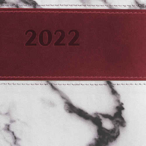Ежедневник датированный 2022 А5 148х218 мм GALANT Athens, под кожу, бордовый, 112944