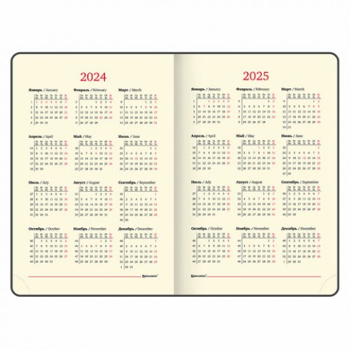 Ежедневник датированный 2025 А5 138x213мм BRAUBERG Iguana, под кожу, синий, 115781
