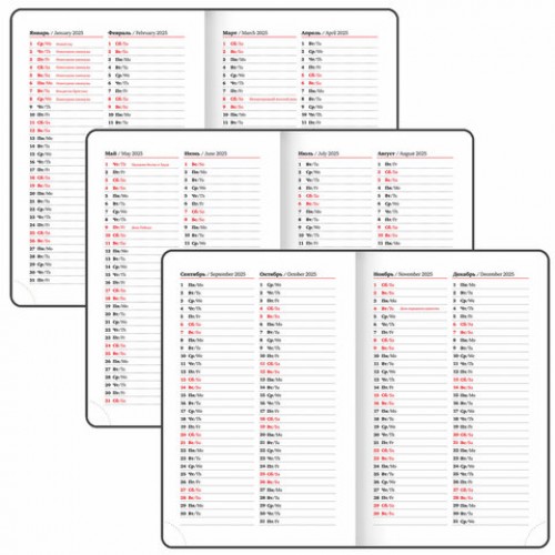 Ежедневник датированный 2025 МАЛЫЙ ФОРМАТ 100х150 мм А6, BRAUBERG Select, балакрон, черный, 115752