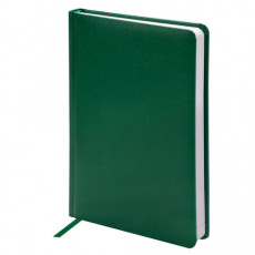 Ежедневник недатированный А5 (138х213 мм) BRAUBERG Select, балакрон, 160 л., зеленый, 123431