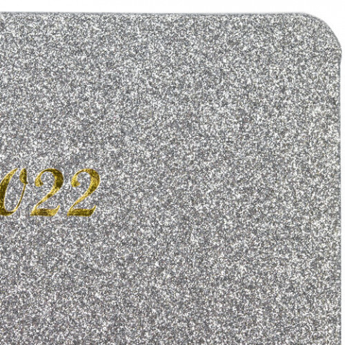 Ежедневник датированный 2022 А5 138x213 мм BRAUBERG Sparkle, блестки, серебряный, 112830