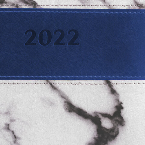 Ежедневник датированный 2022 А5 148х218 мм GALANT Athens, под кожу, синий, 112943