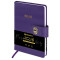 Ежедневник датированный 2026 А5 138х213 мм, BRAUBERG Elegant, под кожу, застежка, фиолетовый, 117370