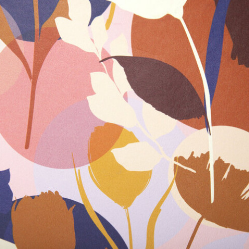 Ежедневник недатированный А5 (138х213 мм), BRAUBERG VISTA, под кожу, гибкий, 136 л., Blossom, 112014